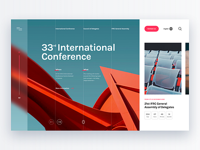 UI Concept – International Conference architecture assembly blur calendar color conference countdown date event exploration hero meeting modern ui webdesign