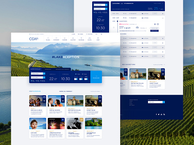 CGN #2 – Activities & Schedule boat card hero lake landing page schedule search switzerland ticket ticketing ui vacation webdesign