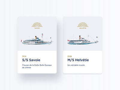 CGN #3 – Cards Concept boat branding card card design design flag gold hover state identity minimalism navigation shadow switzerland ui webdesign