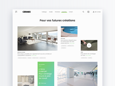 UI Concept – Inspiration feed board catalogue creation desktop exploration feed minimalism modern moodboard news search ui video webdesign
