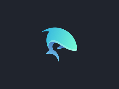 Shark Logo gradient jeritawan logo shark