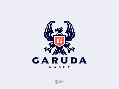 Heraldic Garuda Bird Logo