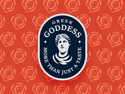 Greek Goddess aesthetic badge branding identity buy buy logo feminine goddess greece greek logo logo for sale mystic retro rose vintage woman