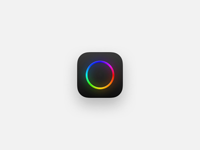 iOS Icon Black black icon ios rainbow