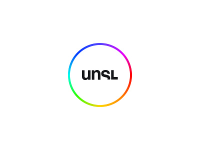 UNSL Rainbow Wordmark brand design brand identity design graphic design logo rainbow