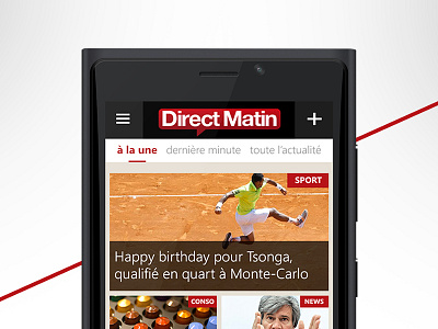 DirectMatin Windows Phone App