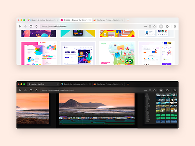 Firefox Browser UI Redesign browser design desktop firefox mozilla redesign ui web