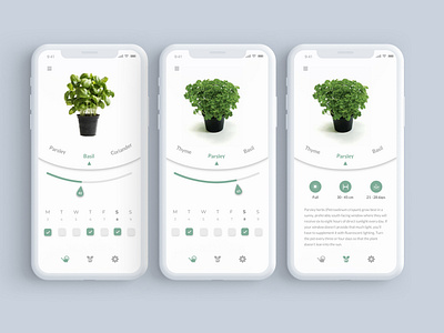 Plant water levels monitoring app