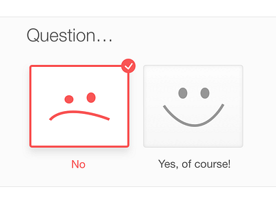 Yes Or No form icon question quiz select smile wizard