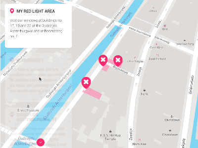 My Red Light - Red Light District 2.0 - Interactive map interactive map mapbox renting sex webgl