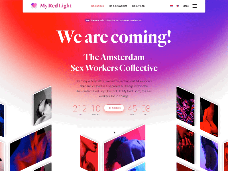 We are coming! - Red Light District 2.0 district interactive sex ui ux webdesign