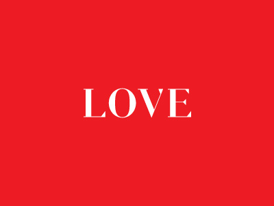 Love R typeface