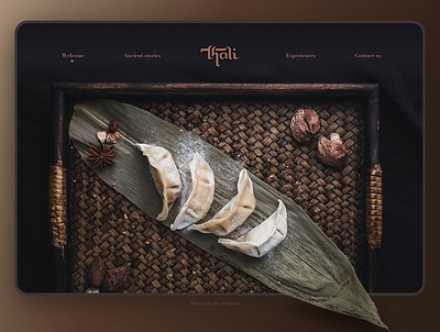 Thali brand design branding food indian photography restaurant ui uidesign website