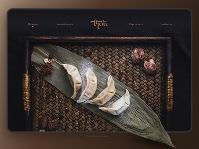 Thali brand design branding food indian photography restaurant ui uidesign website