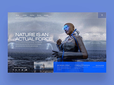 Nature Is An Actual Force Ui Design Concept. graphic design logo design photography ui design uiux ux design web design