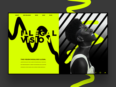 Illegal Vision 2.0 graphic design graphic designer logo design photography ui design ux design web design web designer