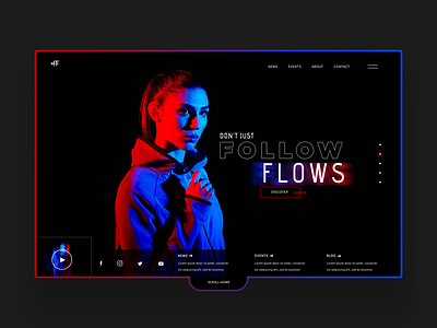 Follow flows ui design concept branding fashion graphic design graphic designer logo designer photography ui design ux design web design web designer