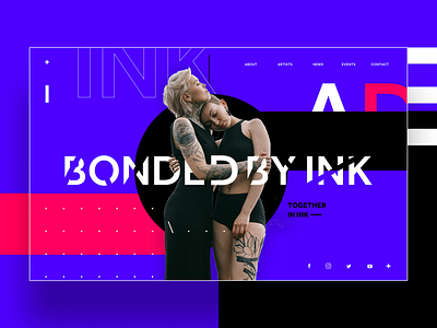 Bonded By Ink Ui Design daily design design inspiration graphic design logo design ui ui design ux ux design web design