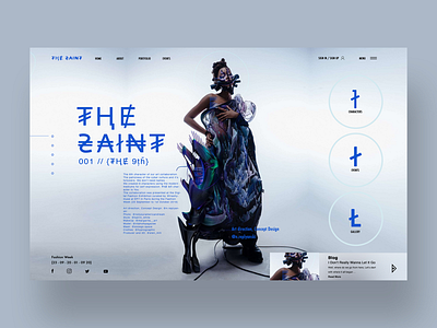 The Saint Ui Design Concept art direction fashion graphic design photography ui ui design ux ux design web design web designer