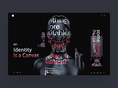 Identity Is The Canvas Web Design Concept