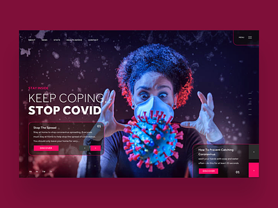 Keep Coping, Stop Covid Ui design concept
