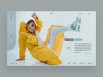 Forced Entry Web Ui Design Concept daily design design inspiration fashion graphic design graphic designer logo designer photography ui design ux design web design web designer