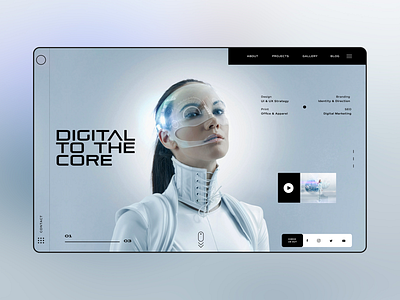 Digital To The Core Ui Design Concept design daily design inspiration graphic design photography ui ui design ui designer ux ux design web design web designer