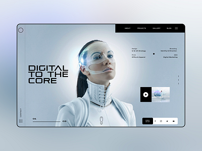 Digital To The Core Ui Design Concept