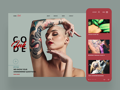 Code Ink Website Ui Design