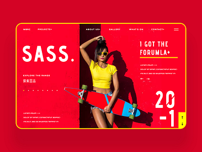 Sass Fashion Blog Ui Design Concept daily design design inspiration graphic design logo design photography ui design ux design web design