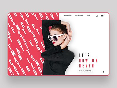 It’s Now Or Never Web Ui Design Concept