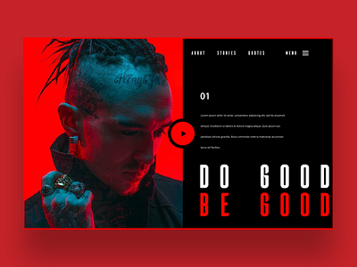 Do Good Be Good web ui design concept graphic design graphic designer logo design web design web designer