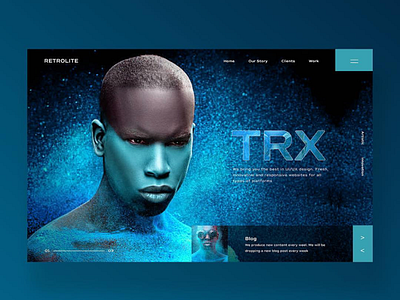 Retrolite TRX Web Ui Design Concept concept design inspiration graphic design graphics photography ui ui design uiux ux ux design web design web designer