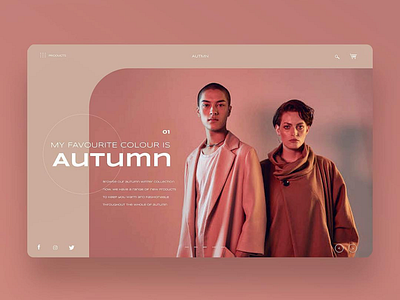 My Favourite Colour Is Autumn design inspiration graphic design photography ui ui design ux ux design web design