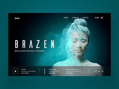Brazen 2.0 web design concept daily design design inspiration fashion graphic design photography ui ux web design web designer