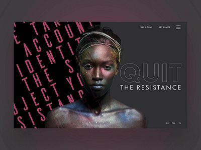 Quit The Resistance Web Design Concept