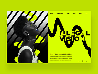 Illegal Vision Ui Design Concept