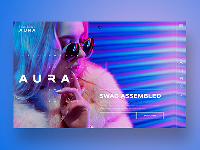 Aura 4.0 Web Design Concept daily design design inspiration fashion photography ui design uiux ux design web design