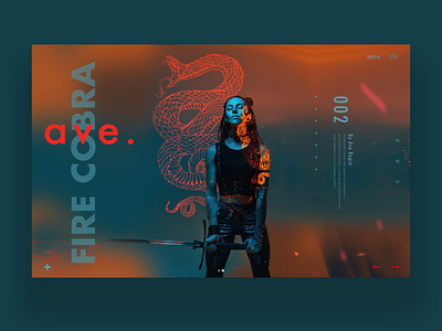 Fire Cobra Landing Ui Design Concept