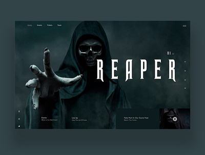 Reaper Ui Design Concept daily design design inspiration graphic design photography ui ui design uiux ux ux design web design