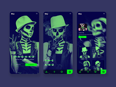 Freakz Ui/Ux Design Concept design inspiration graphic design photography ui ui design uiux user interface ux ux design web design web designer website design