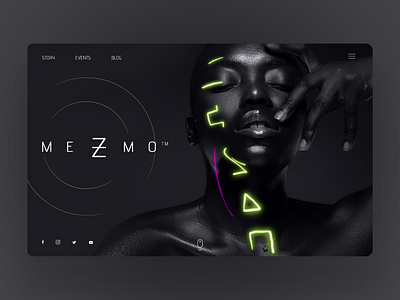 MeZmo ui deaign concept ui ui design web design