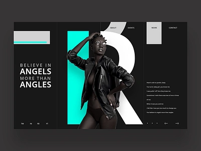 Angels More Than Angles fashion graphic design photography ui ui design ux ux design web web design web designer