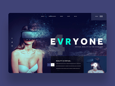 4 EVRYONE web deaign concept design inspiration photography product design ui ui design uiux ux ux design virtual reality web design web designer