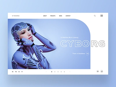 I’d rather be a cyborg ui design concept cyborg design daily design inspiration fashion graphic design photography ui ui design ux ux design web design web designer