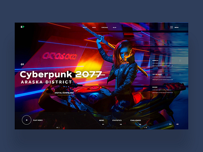 Cyberpunk 2077 Ui Design Concept cyberpunk 2077 gaming graphic design photography ui ui design ux ux design web design web designer