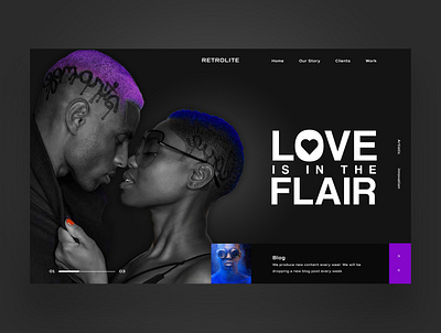 Love Is In The Flair Website UI Design Concept daily design design inspiration graphic design photography ui ui design uiux ux ux design web design