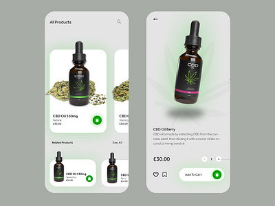 CBD Oil Ui Ux Design