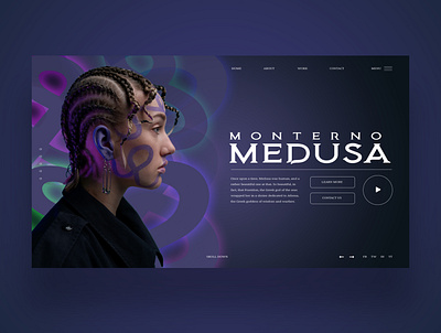 Monterno Medusa Ui Design Concept daily design design inspiration graphic design photography ui ui design uiux ux ux design web web design