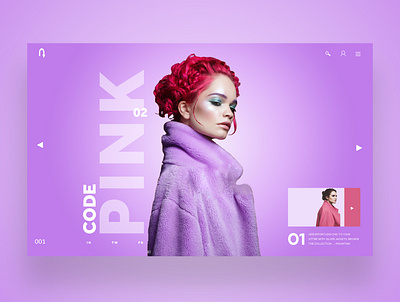 Code Pink Web Ui Design Concept daily design design inspiration graphic design photography ui ui design uiux ux ux design web design web designer